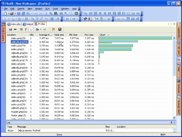 Sorting the data contained in a PHP Profiler Report